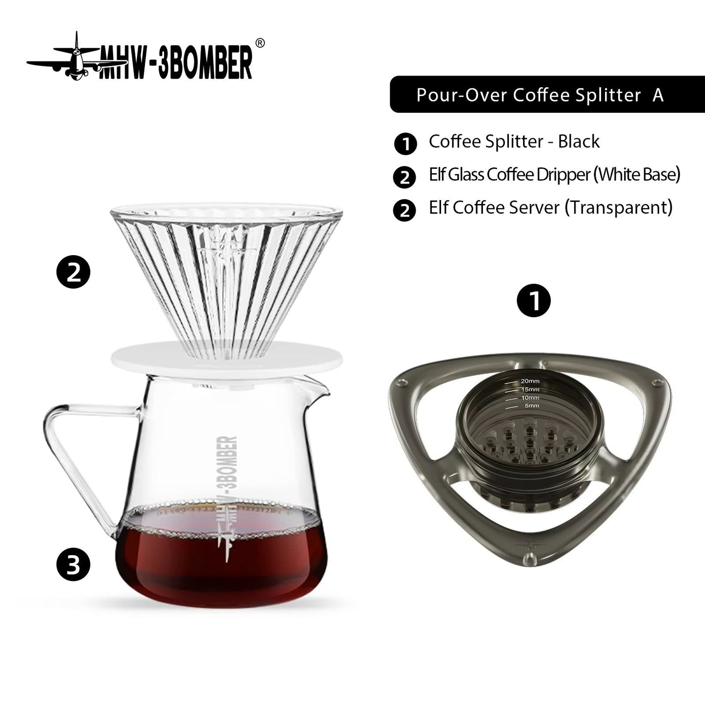 Precision PourOver Coffee Dripper  Flow Control Brewer For Baristas  Home Brewing 12