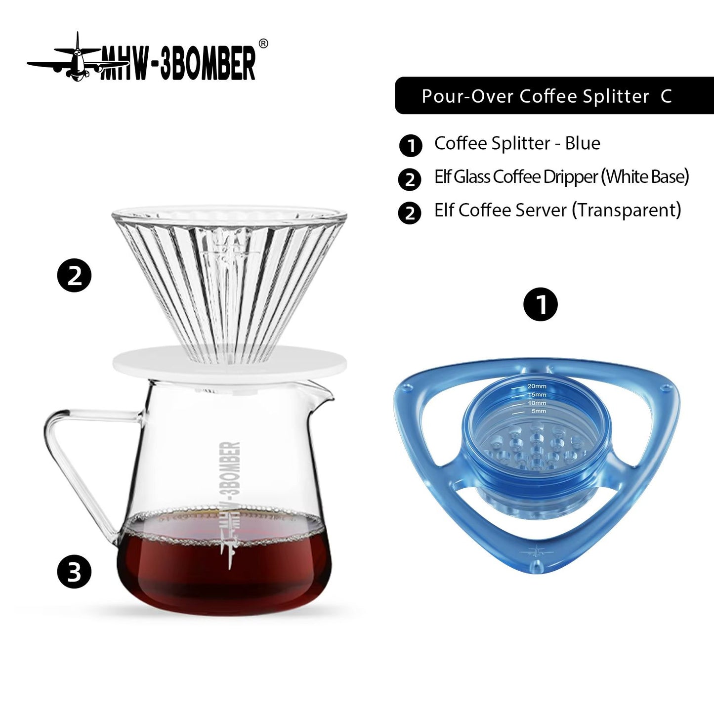 Precision PourOver Coffee Dripper  Flow Control Brewer For Baristas  Home Brewing 14