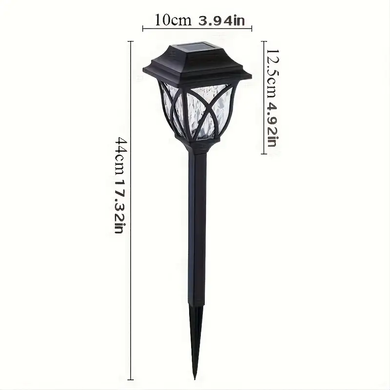 Outdoor Waterproof Landscape Lights 12 Solar Channel Lights, Modern Style Design for Garden Pathway Lawn Courtyard