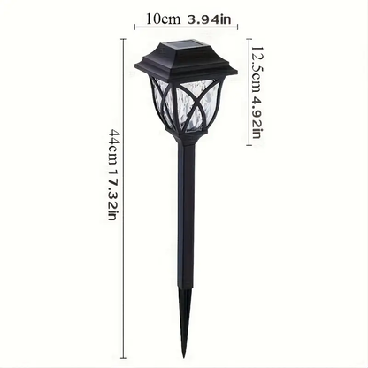 Outdoor Waterproof Landscape Lights 12 Solar Channel Lights, Modern Style Design for Garden Pathway Lawn Courtyard