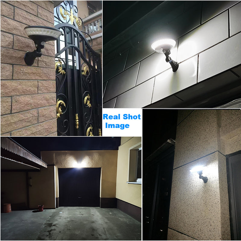 UFO Solar Powered Gate PIR Sensing Light, 360 Degree Luminous Outdoor Solar Wall Lamp, Courtyard Induction Street Light