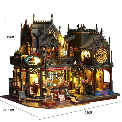 DIY Wooden Dollhouse Kit  Miniature Furniture Set  Big Doll House For Kids Birthday Gifts 1