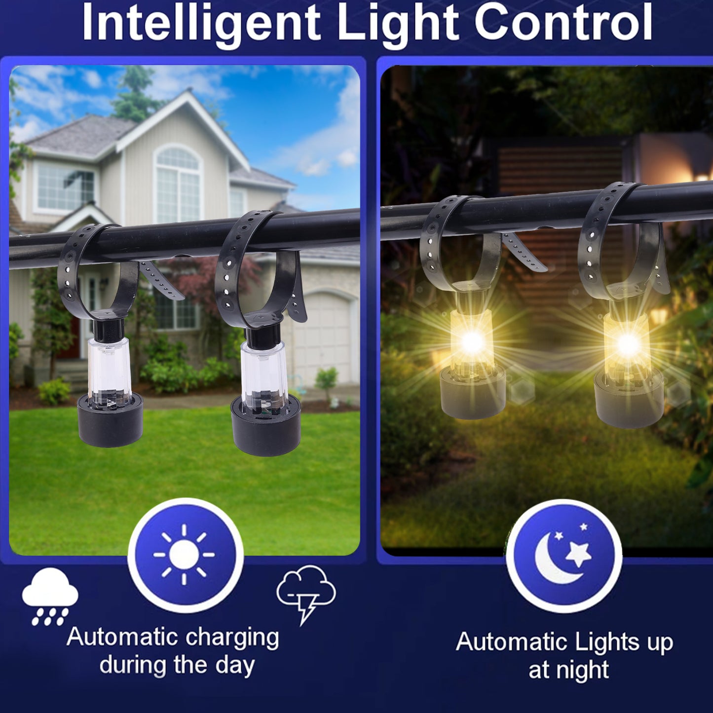 Solar Fence Lights Outdoor Weatherproof Garden Patio Swimming Pool Fence Hanging Accessories Night  3