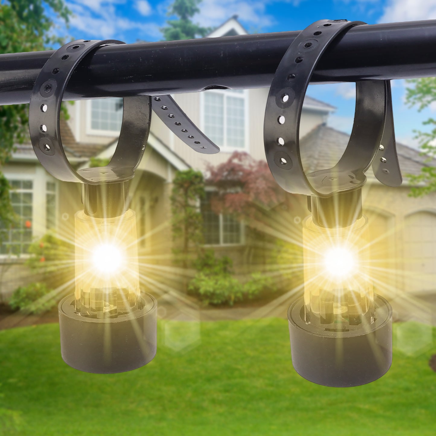 Solar Fence Lights Outdoor Weatherproof Garden Patio Swimming Pool Fence Hanging Accessories Night  4