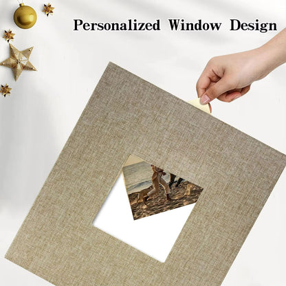 Linen 4x6 Photo Album  600 Pocket Large Capacity Album With Horizontal  Vertical Display 1