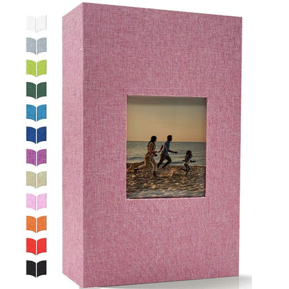 Linen 4x6 Photo Album  600 Pocket Large Capacity Album With Horizontal  Vertical Display 9