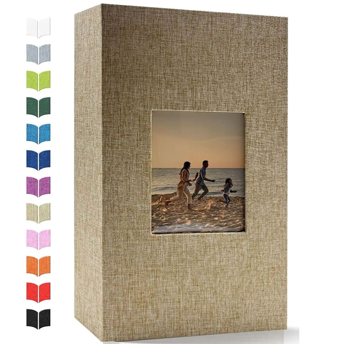 Linen 4x6 Photo Album  600 Pocket Large Capacity Album With Horizontal  Vertical Display 10