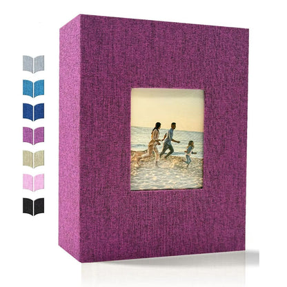 Linen 4x6 Photo Album  600 Pocket Large Capacity Album With Horizontal  Vertical Display 12