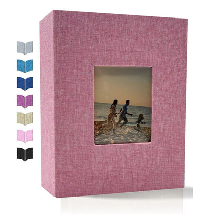 Linen 4x6 Photo Album  600 Pocket Large Capacity Album With Horizontal  Vertical Display 15
