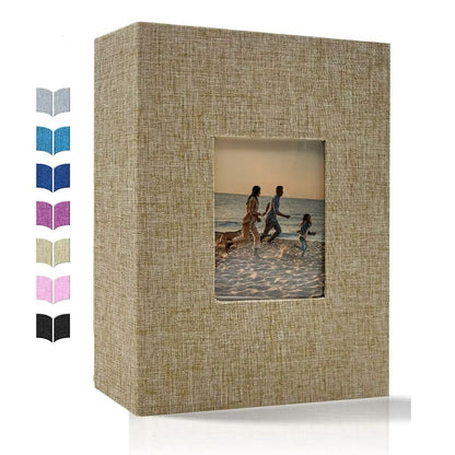 Linen 4x6 Photo Album  600 Pocket Large Capacity Album With Horizontal  Vertical Display 17