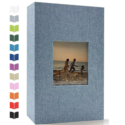 Linen 4x6 Photo Album  600 Pocket Large Capacity Album With Horizontal  Vertical Display 19