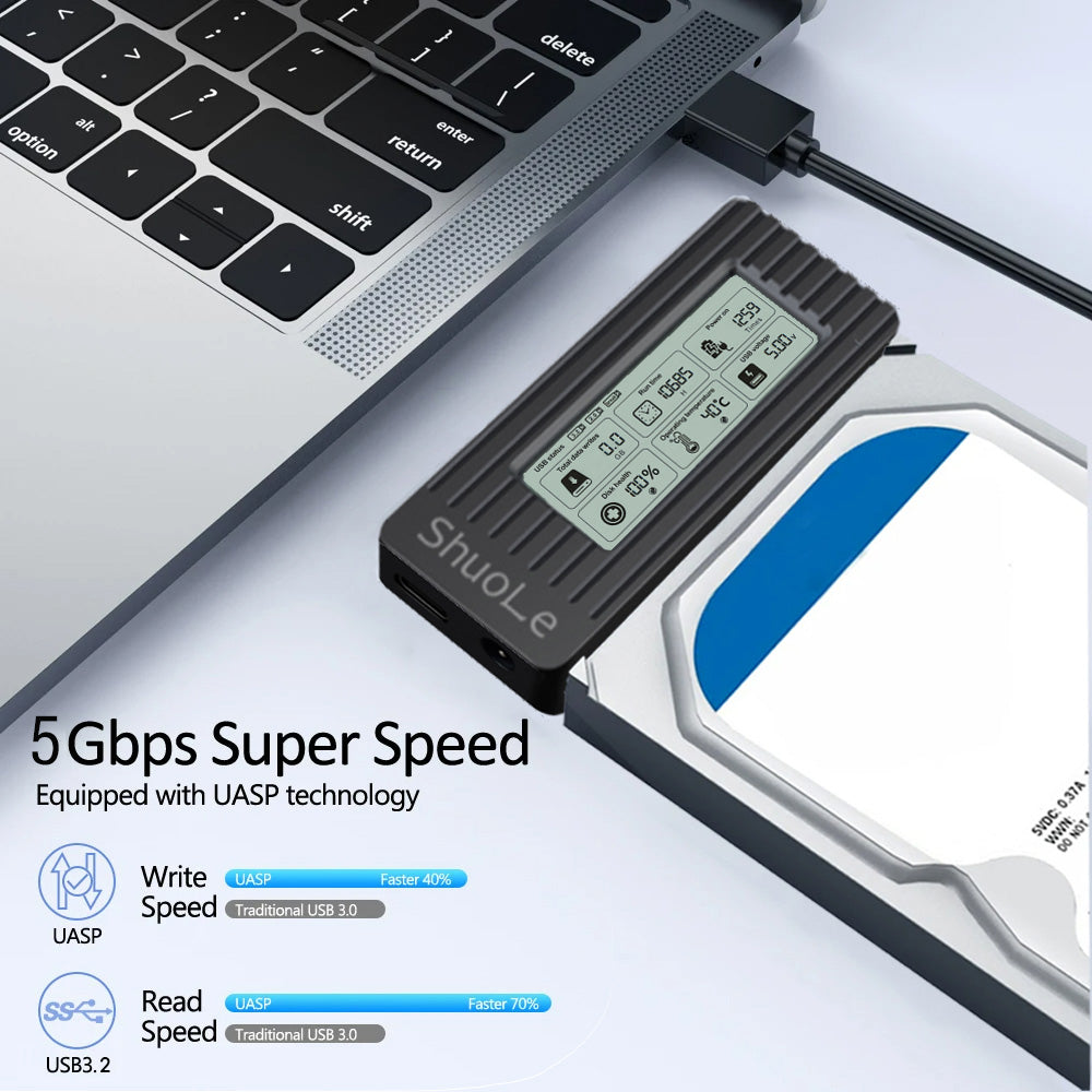 High-Speed USB to SATA Adapter Converter Cable USB to SATA Converter for SSD HDD External Hard Drive Adapter Accessories