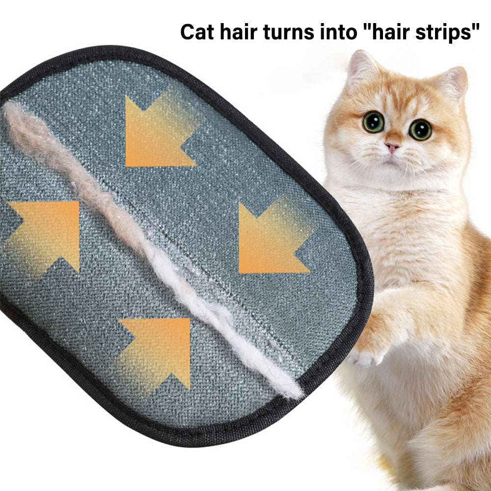 Pet Grooming Gloves, Static Dedusting Brush, Pet Hair Remover for Dog, Cat Hair on Sofa, Carpet, Clothes, Reusable