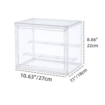 Clear Stackable Display Box  Dustproof Plastic Storage Case For Collectibles Figures  Cosmetics 5