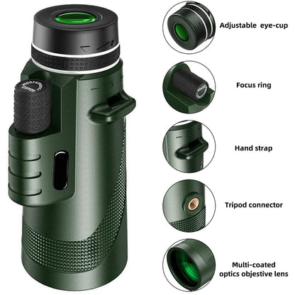 Portable Zoom HD Telescope Folding Long Distance Mini Powerful Telescope For Hunting Camping Sports 6