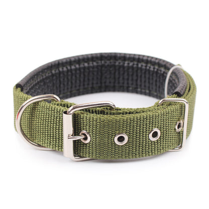 Solid Dog Collars, Durable Nylon Dog Collar for Dogs, Fits Teddy, Keji, Pitbull, Bulldog, Beagle