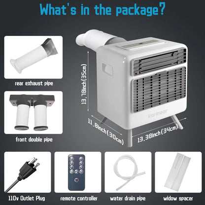 Portable Air Conditioner For Camping  3300BTU Fast Cooling AC Unit With 3 Modes  24H Timer 1