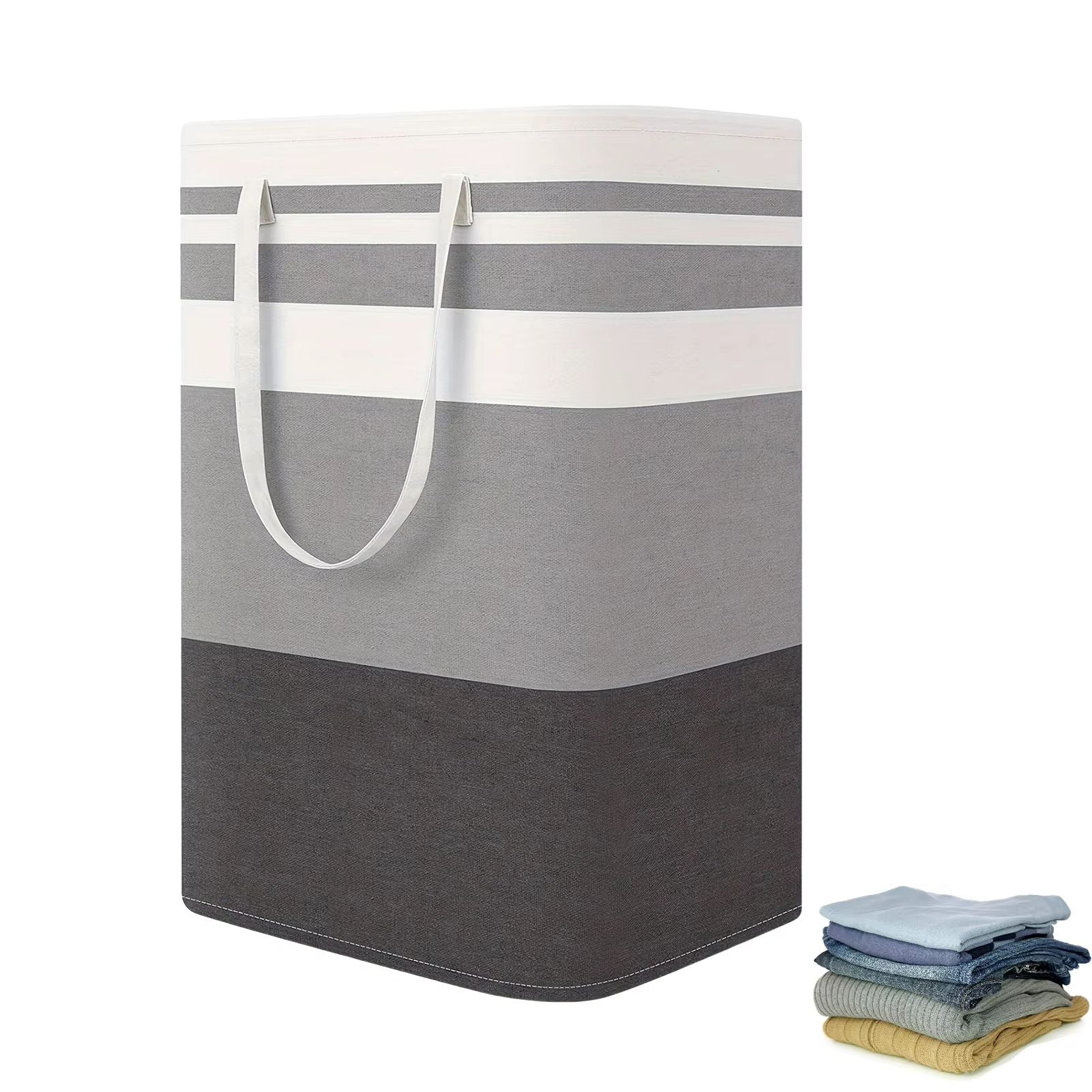 75L Large Laundry Basket With Handles  Durable Clothes Hamper For Home Dorm  Hotels 5