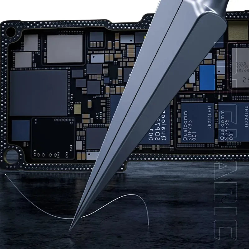 Professional MECHANIC KA Stainless Steel Tweezers, Anti-Corrosion, High Hardness Precision Repair Tool