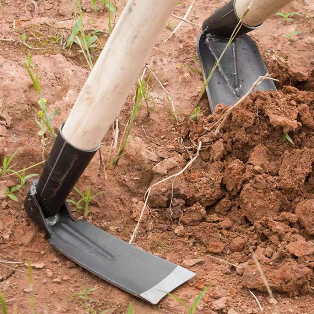 Heavy-Duty Garden Hoe, Forged Weeding Tool for Digging Soil, Planting Vegetables & Flowers | Durable Outdoor Farming