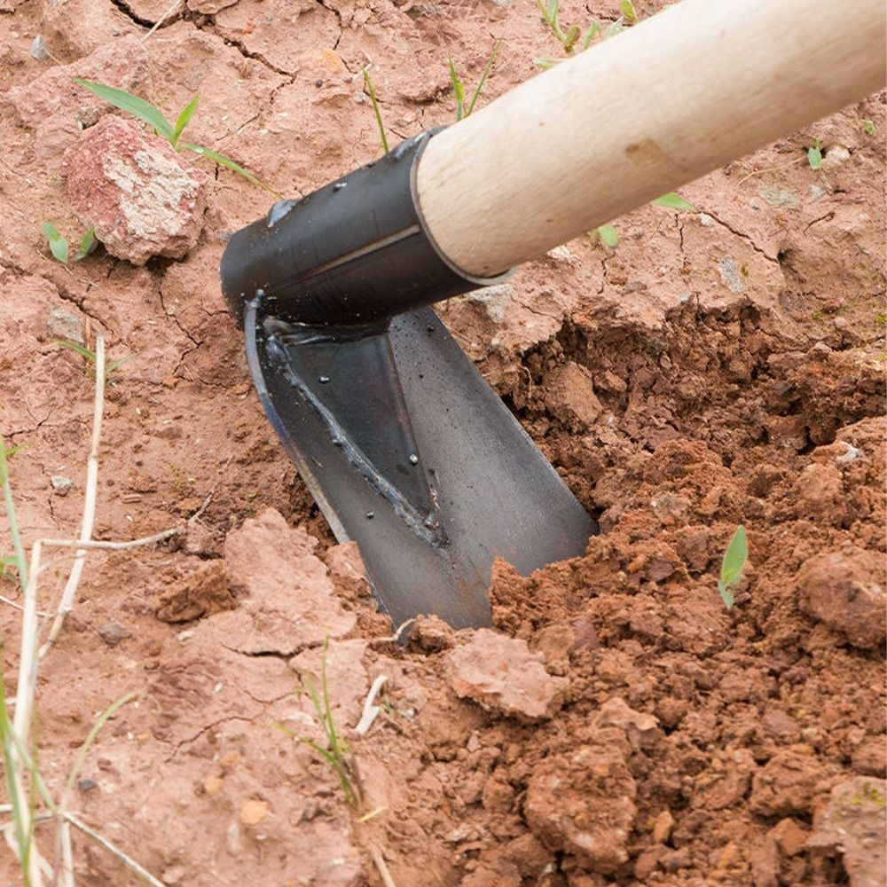 HeavyDuty Garden Hoe Forged Weeding Tool For Digging Soil Planting Vegetables  Flowers  Durable Out 4