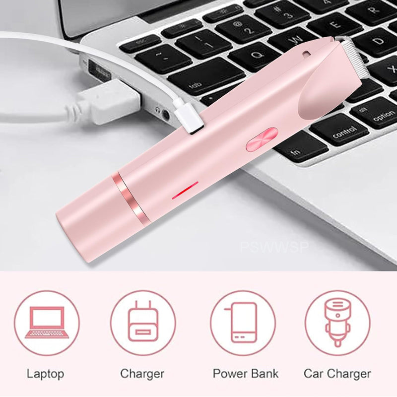 Electric Razor for Women, Painless Hair Remover for Face, Legs & Bikini, Mustache Epilator & Body Hair Trimmer