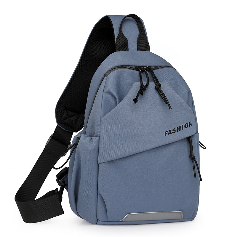 Unisex Chest Bag Fashion Nylon Messenger Bag With Adjustable Shoulder Strap  Zipper Closure For Out 7