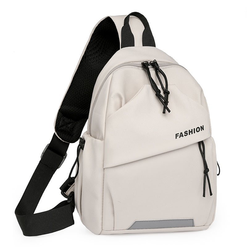 Unisex Chest Bag Fashion Nylon Messenger Bag With Adjustable Shoulder Strap  Zipper Closure For Out 9