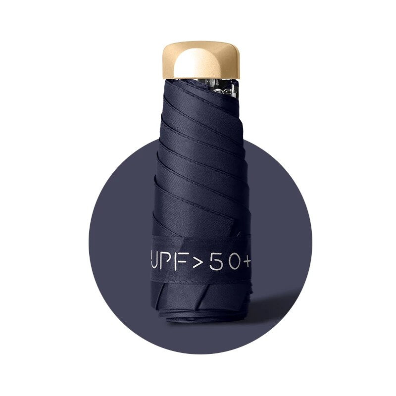 Womens Sun Protection Parasol AntiUV DualUse Umbrella For Sunny  Rainy Days Compact PocketSized Tra 8