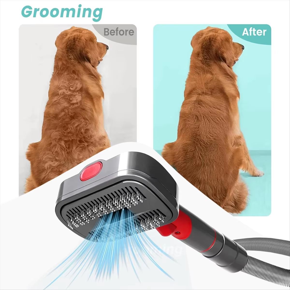 Dog Grooming Kit For Dyson Vacuums  Pet Grooming Brush  Hair Removal Attachment Tool 1