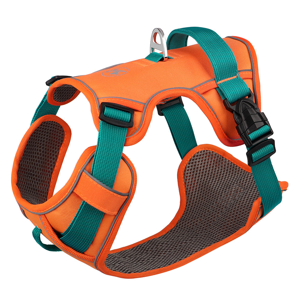 Mesh Breathable Dog Harness, Nylon Reflective Pet Training Vest, Adjustable, Durable for Small, Medium, Large Dogs