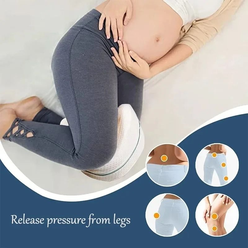 Memory Foam Orthopedic Leg Pillow For Sciatica And Back Pain Relief 1