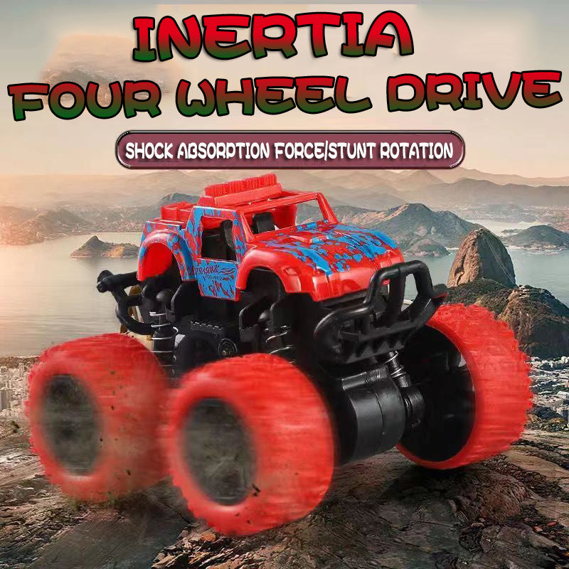 Inertial OffRoad Vehicle Toy Super FallResistant Climbing Car 360 Rotation 4WD Model Car For Kids 1