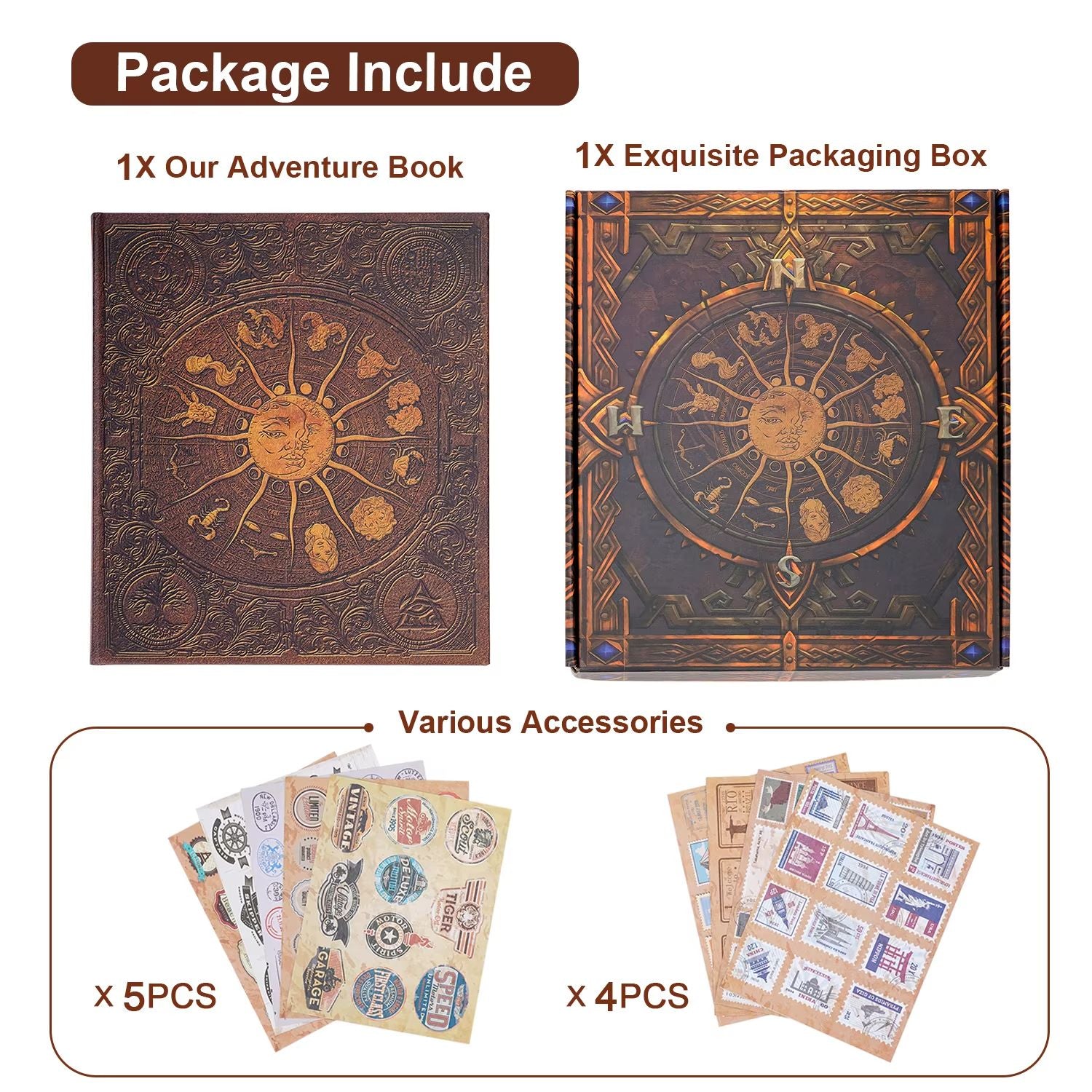 Our Adventure Book Scrapbook  132 Page DIY Handmade Photo Album For Travel Anniversary  Memory Keep 4