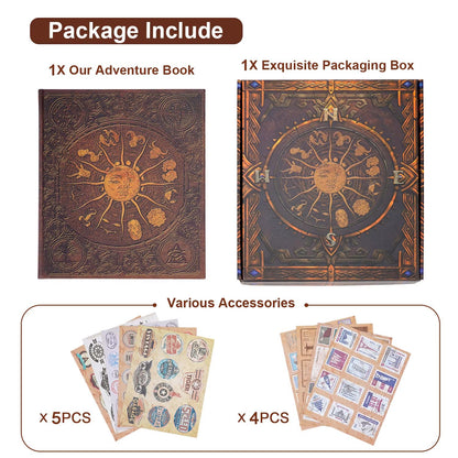 Our Adventure Book Scrapbook  132 Page DIY Handmade Photo Album For Travel Anniversary  Memory Keep 4