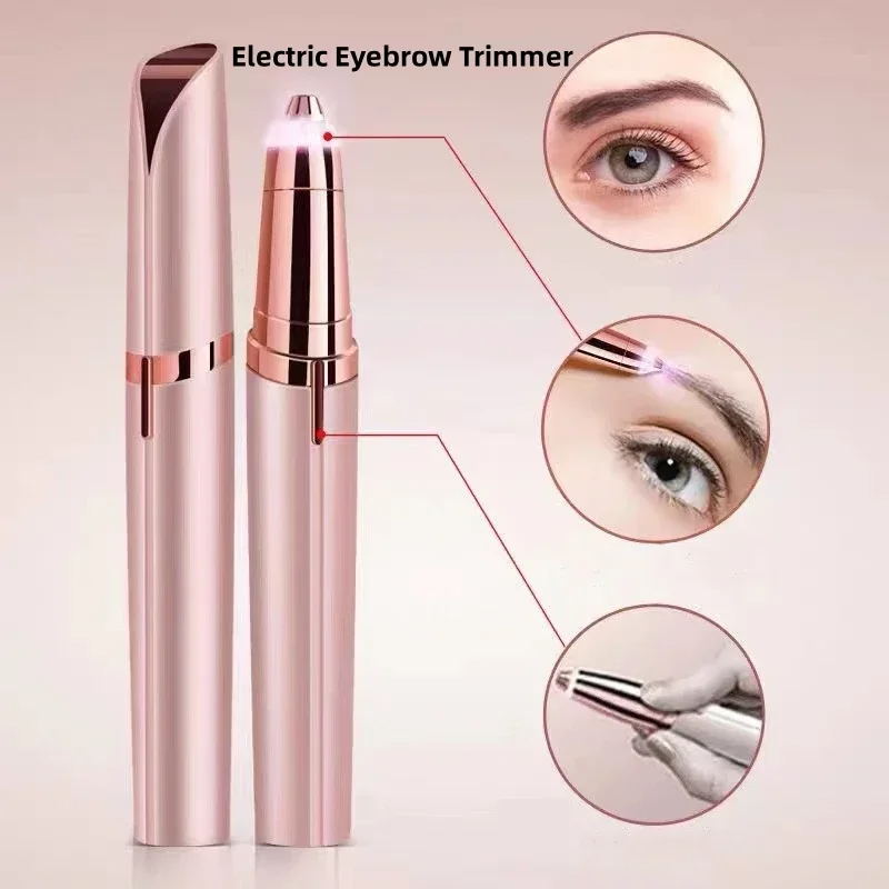 Rechargeable Electric Eyebrow Trimmer Portable Facial Hair Remover For Women With Precision Blade P
