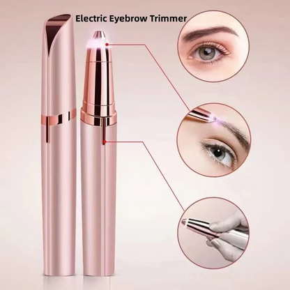 Rechargeable Electric Eyebrow Trimmer Portable Facial Hair Remover For Women With Precision Blade P