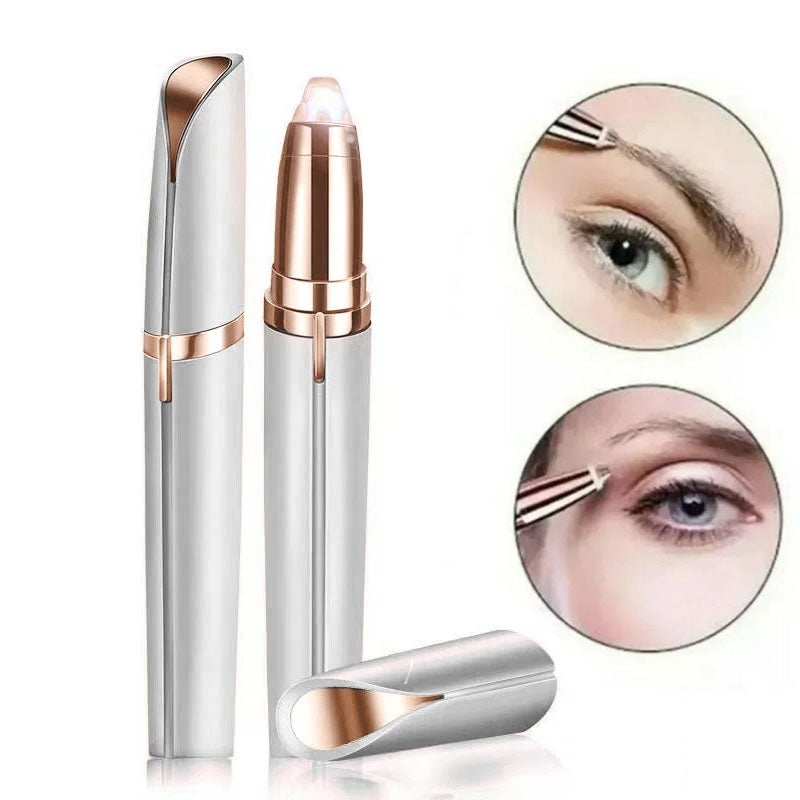 Rechargeable Electric Eyebrow Trimmer Portable Facial Hair Remover For Women With Precision Blade P