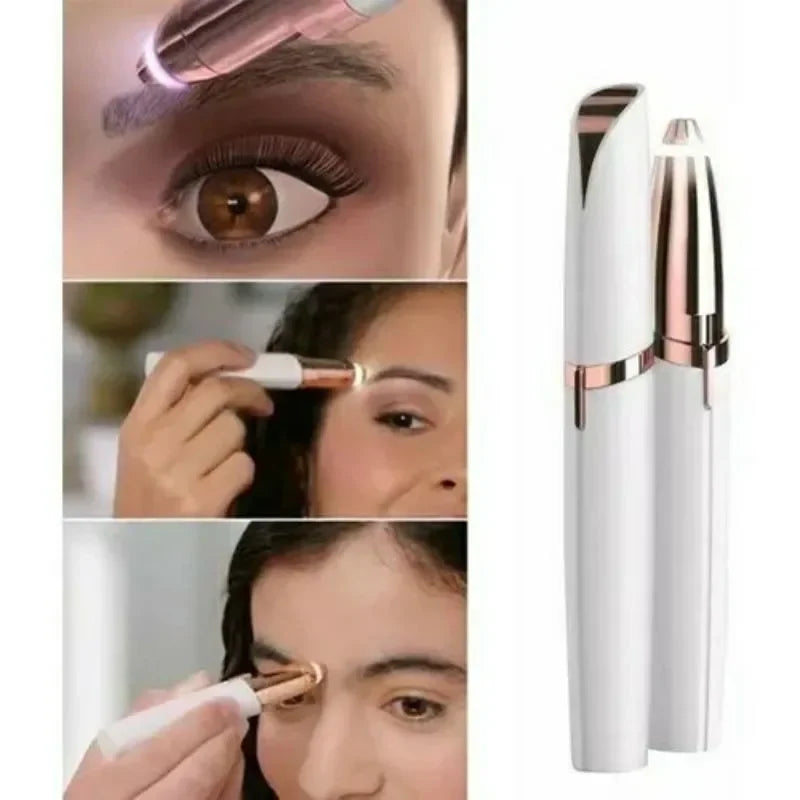 Rechargeable Electric Eyebrow Trimmer Portable Facial Hair Remover For Women With Precision Blade P