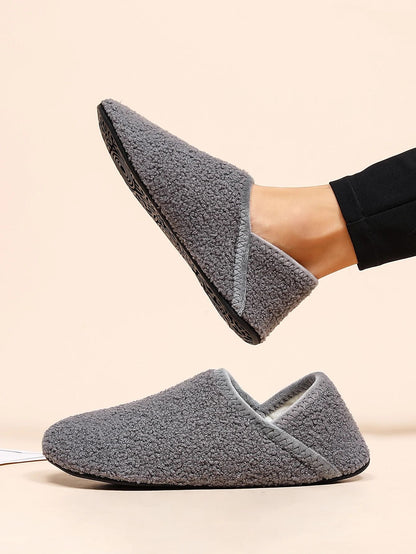 Mens Indoor Slippers Soft Sole Non Slip Lightweight Cotton Fleece Shoes 7