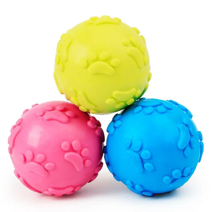 Indestructible Dog Toy for Small Dogs, Teeth Cleaning Chew Toy for Puppie, Durable Rubber Training Teething Pet Supplies