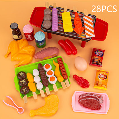 Kids Pretend Play Kitchen Toys, Educational Play House, Simulation Food, Interactive Toys Gifts for Children