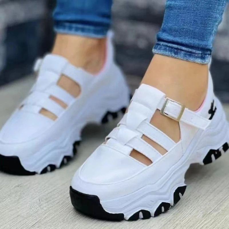 Womens Thick Sole Sandals Comfortable Hollow Casual Summer Shoes 3
