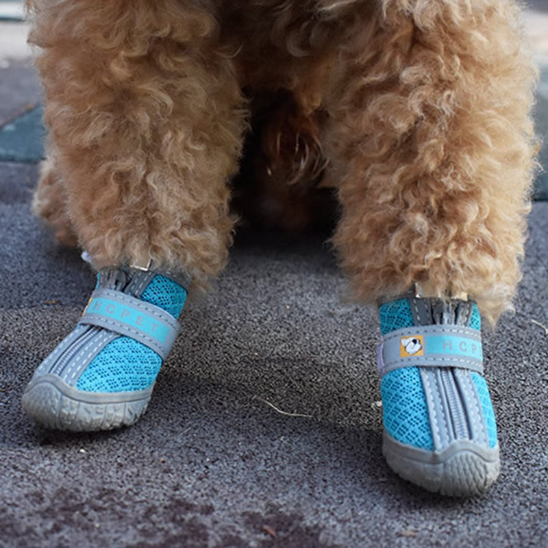 Dog Shoes with Non-Slip Soles, Thick Plush Paw Protection, Warm Breathable Pet Booties for All-Season Comfort