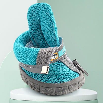 Dog Shoes with Non-Slip Soles, Thick Plush Paw Protection, Warm Breathable Pet Booties for All-Season Comfort