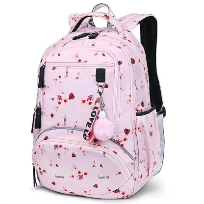 Waterproof School Backpack Large Capacity Printed Student Bag 1