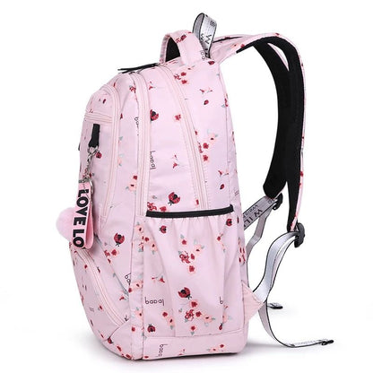Waterproof School Backpack Large Capacity Printed Student Bag 2
