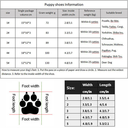 Dog Shoes with Non-Slip Soles, Thick Plush Paw Protection, Warm Breathable Pet Booties for All-Season Comfort