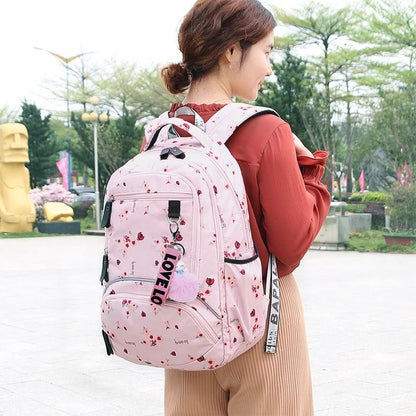 Waterproof School Backpack Large Capacity Printed Student Bag 5