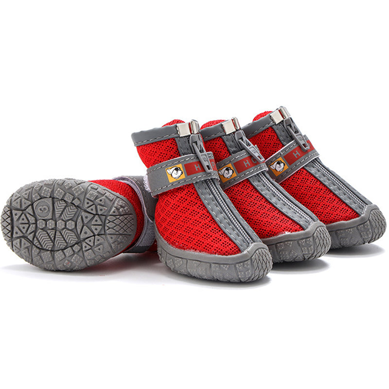 Dog Shoes with Non-Slip Soles, Thick Plush Paw Protection, Warm Breathable Pet Booties for All-Season Comfort